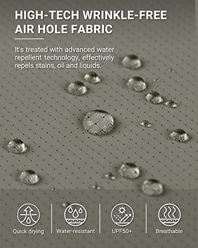 Outdoor Ventures Men's UPF 50+ UV Sun Protection Shirt, Long Sleeve Hiking Fishing Shirt Cooling Quick Dry for Safari Travel4