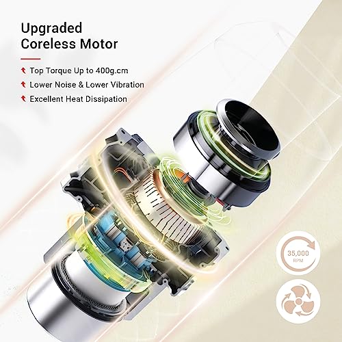 Melodysusie 35000Rpm Nail Drill Professional, Rechargeable Cordless Nail Drill Machine Portable Efile For Acrylic Gel Nails Remove, 8Pcs Nail Drill Bits, Low Noise Low Heat, Sparkle Plus, Green #TOP2