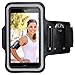 Produktbild Voyage Schweißfest Sport Armband Fitness Universell Handyhülle,für iPhone 8/7/6/6S/5/SE,Galaxy S7/S6 Edge Laufen Joggen bis 5.5 Zoll-Schwarz