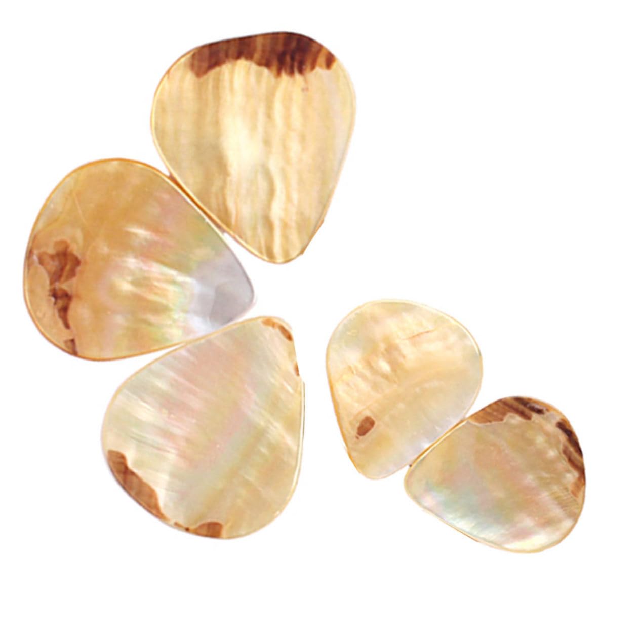 ifundom 15stücke Gitarren-picks Aus Muschelmateriaal Herzform Glänzende Farben Robuste Und Langlebige Zubehörteile Für Akustik Gitarren Bass Ukulele