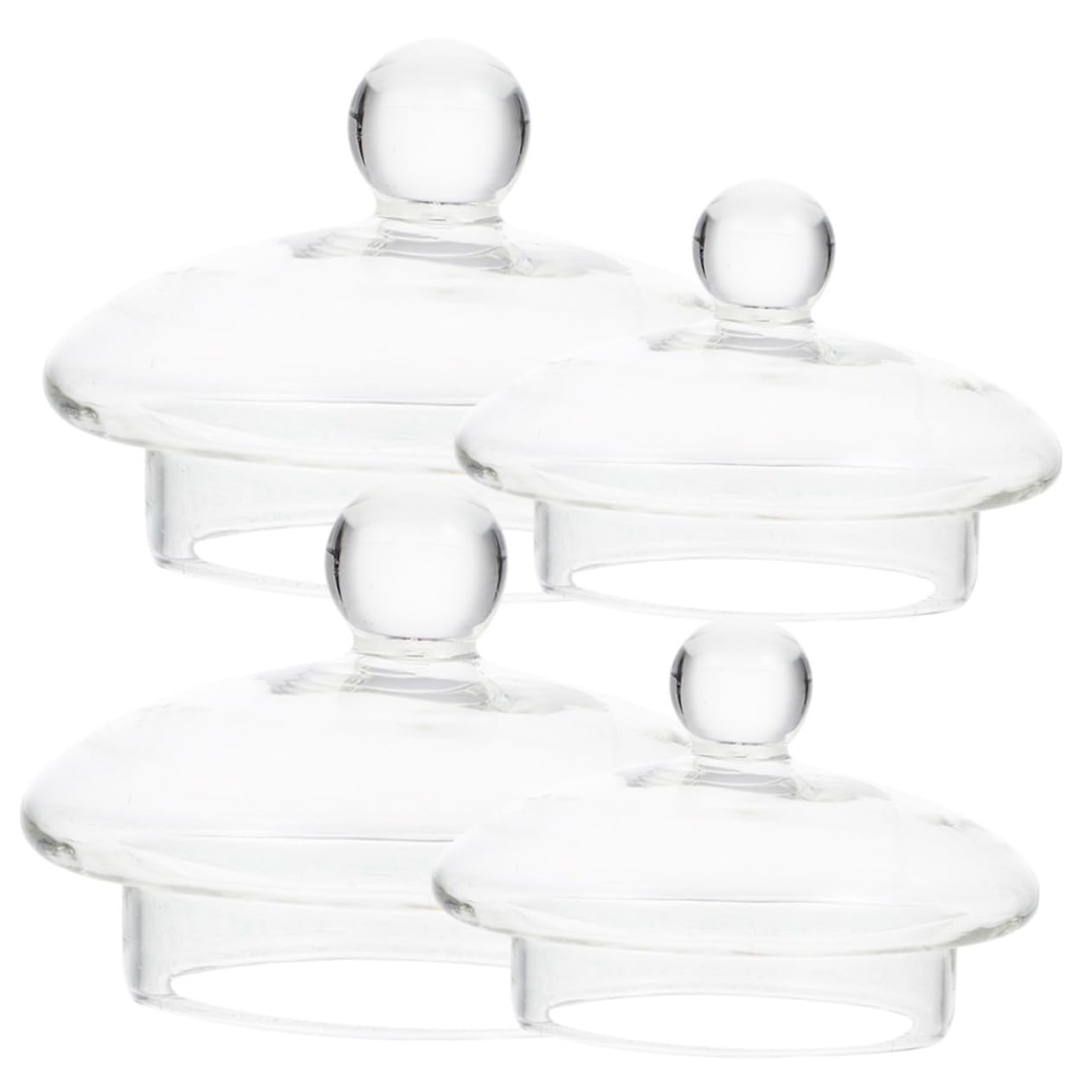 Filtro de Té de Vidrio Tapa, 4 Piezas, para Tetera 600ml y 1000 Ml