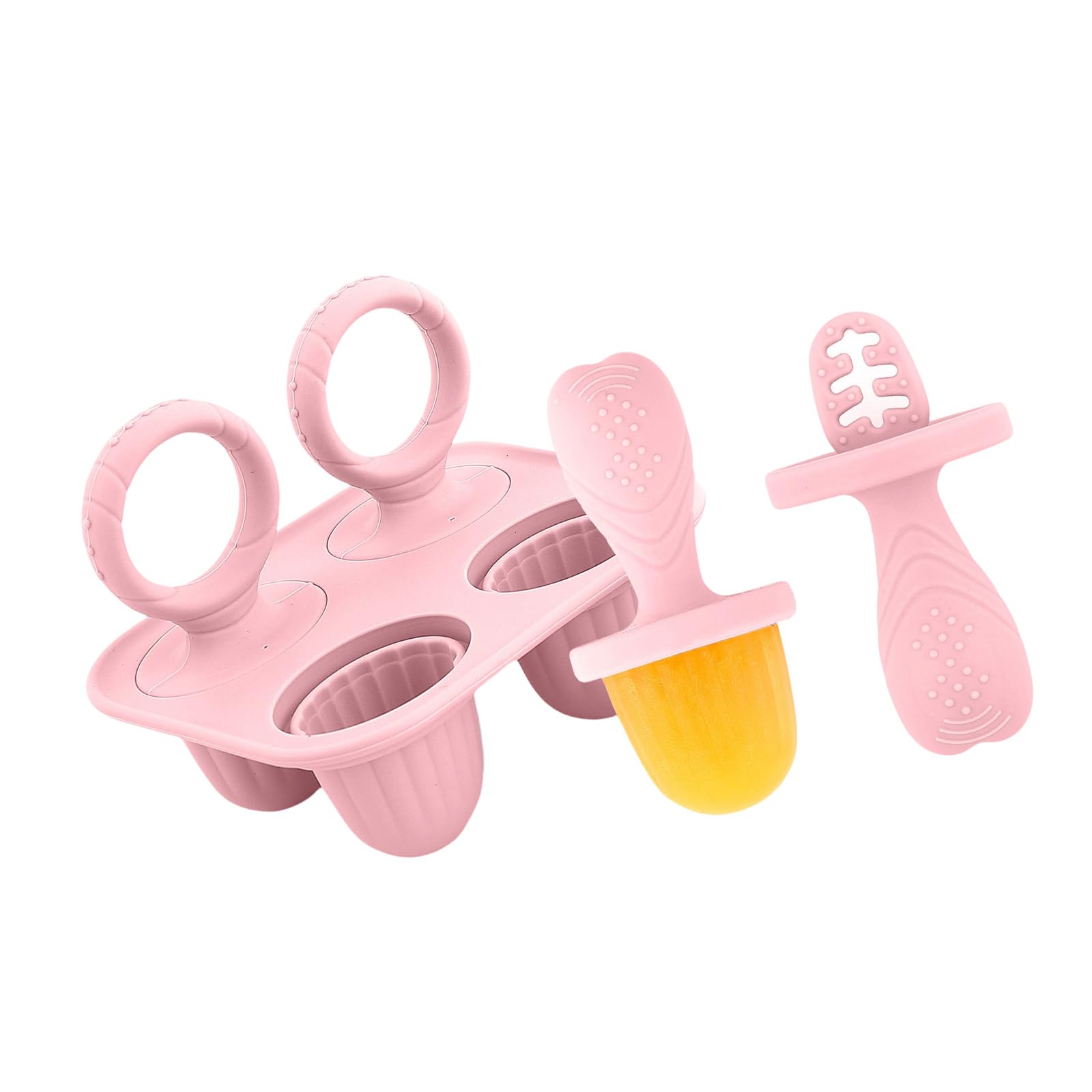 hogtnd Silicone Freezer Stem Moulds, Homemade Stem, Stick Maker Mould for Making Healthy Homemade Freezer Ice Creams in Fun Shape