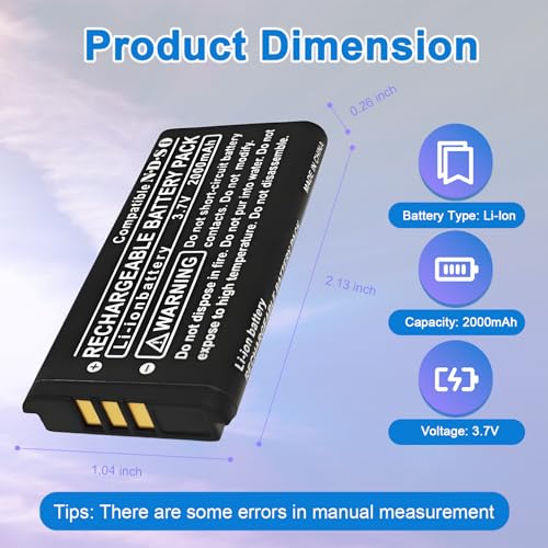 Image of TWL-003 for Nintendo DSi Battery Replacement - Compatible with Nintendo DSi, NDSi, TWL-001 Game Console Battery li-ion 2000mAh