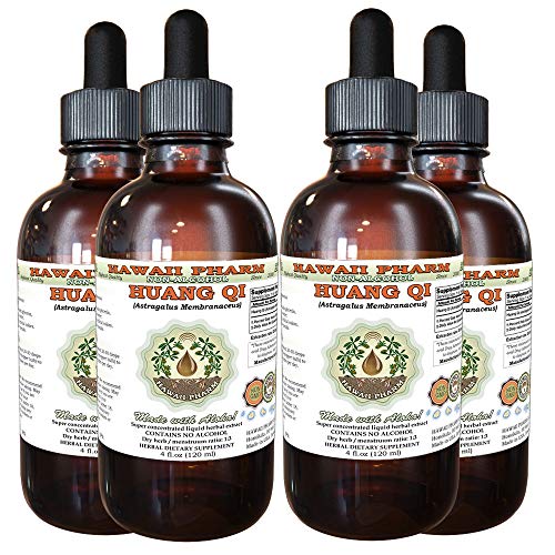 Huang Qi, Astragalus (Astragalus Membranaceus) Tincture, Dried Root Liquid Extract, Huang Qi, Glycerite Herbal Supplement 4x4 Oz