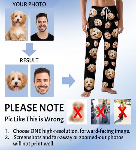 Custom Pajama Pants with Face customized PJ Pants Christmas Valentine gifts for Men Women3
