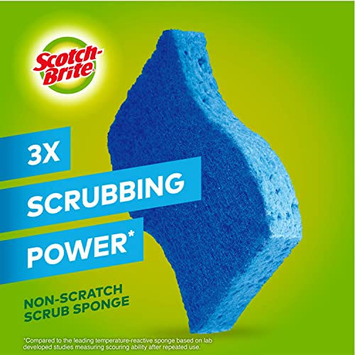 Image of Scotch-Brite Kitchen Cleaning & Dish Washing Starter Kit: Non-Scratch Scrub Sponge (6 Pack) + Non-Scratch Advanced Soap Control Dishwand + Glass and Water Bottle Brush
