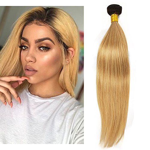 Mila Ombre - Extensiones de pelo brasileño con forma de onda, 100 g/pieza, 1 B/27#