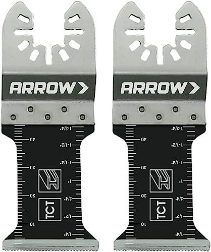 Lames de scie oscillantes au titane Arrow OSC302-2 longue durée pour PVC et métal
