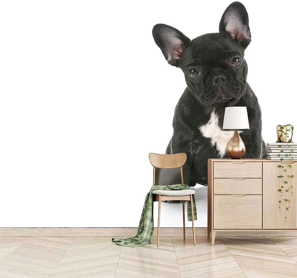 Selbstklebende Tapete Tierischer Welpe 3D Fototapete Wandbild Motiv Abziehen Und Aufkleben Wandfoto 3D Tapetenkleister Wohnzimmer Die Wand Für Schlafzimmer Wandbild Bordüre - 250x175 cm