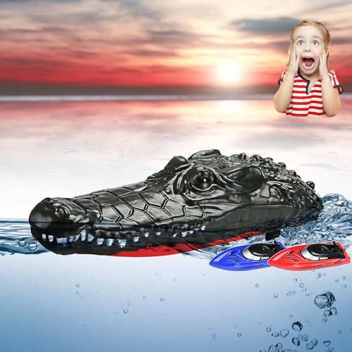 HIMOTO HSP 2.4GHz RC ferngesteuertes Boot im Krokodil Design, inklusive Akku und Ladekabel, NEU