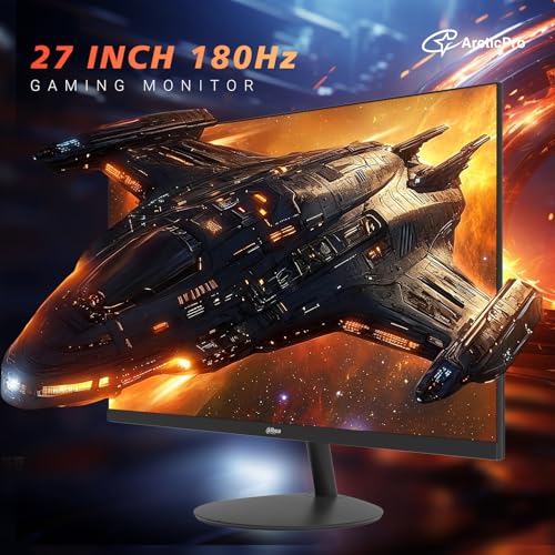 Image of ArcticPro 27inch Gaming Monitor 180Hz, Fast IPS, FHD 1080p Monitor, 1ms, Adaptive Sync, HDMI & DP Ports, 3-Sided Frameless, Enhanced Eye Care, VESA, Tilt Adjust