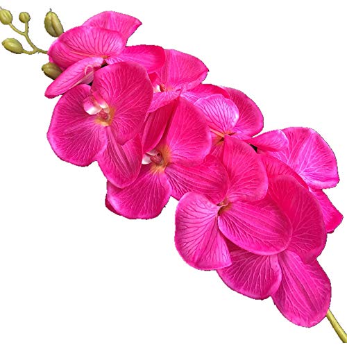 Orchidée papillon orange à 8 têtes florales pour centre de table - 6
