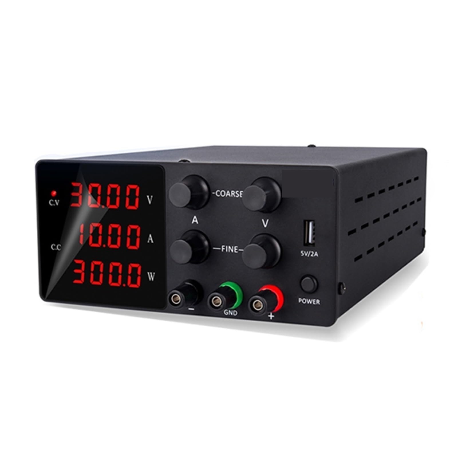 Fuente de alimentación variable, Unidad De Fuente Alimentación Ajustable DC Lab 30V 5A 150W, Interruptor Banco, Laboratorio, Regulador Voltaje, Reparación Energía(30V10A 300W)
