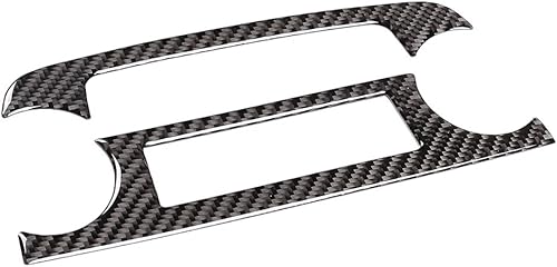 Miniatura 6 de YIWANG Pegatina decorativa del marco decorativo del interruptor del volumen del CD de la fibra de carbono suave del control central para Honda CR-V