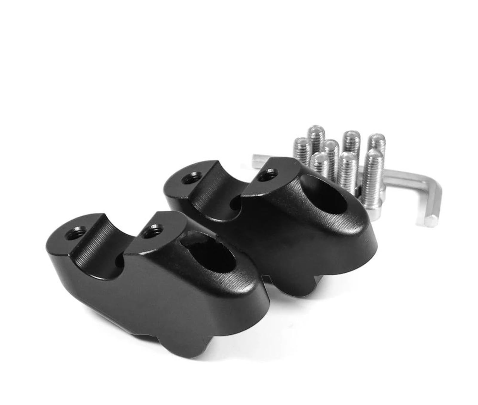 Riser en Alliage Rehausseur De Guidon Moto pour Kawasaki Z400 Z 400 Z500 2018-2023, Adaptateur De Fixation, Kit De Montage Rehausseurs De Guidon Pinces De Montage