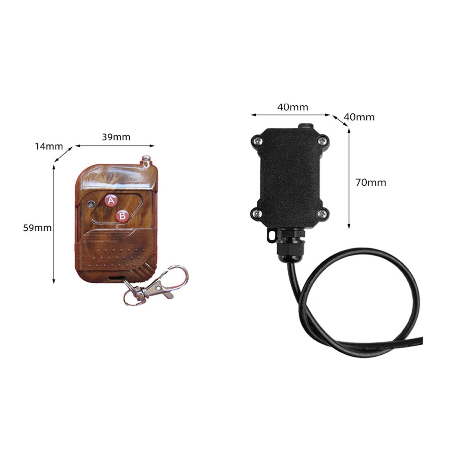 6 canales inalámbrico DC 12 V 24 V interruptor de control remoto control de acceso mando a distancia puerta de carretera luz motor ventilador interruptor inalámbrico con mando a distancia industrial