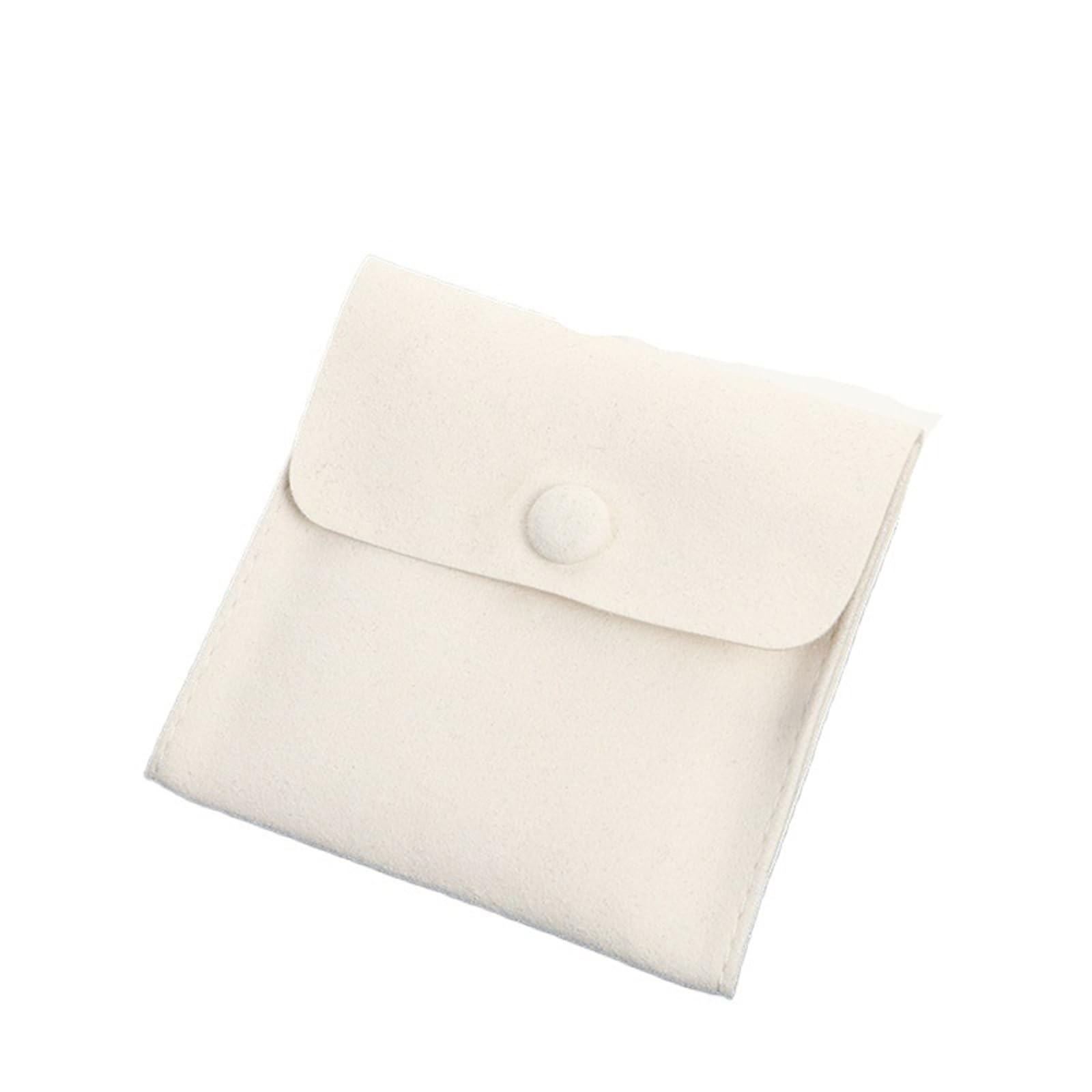 RRYPBOVG Jewelry Storage Bag 5pcs 8cm Jewelry Bags With Snap Button Insert Pad Luxury Pouches For Necklaces Rings Earrings