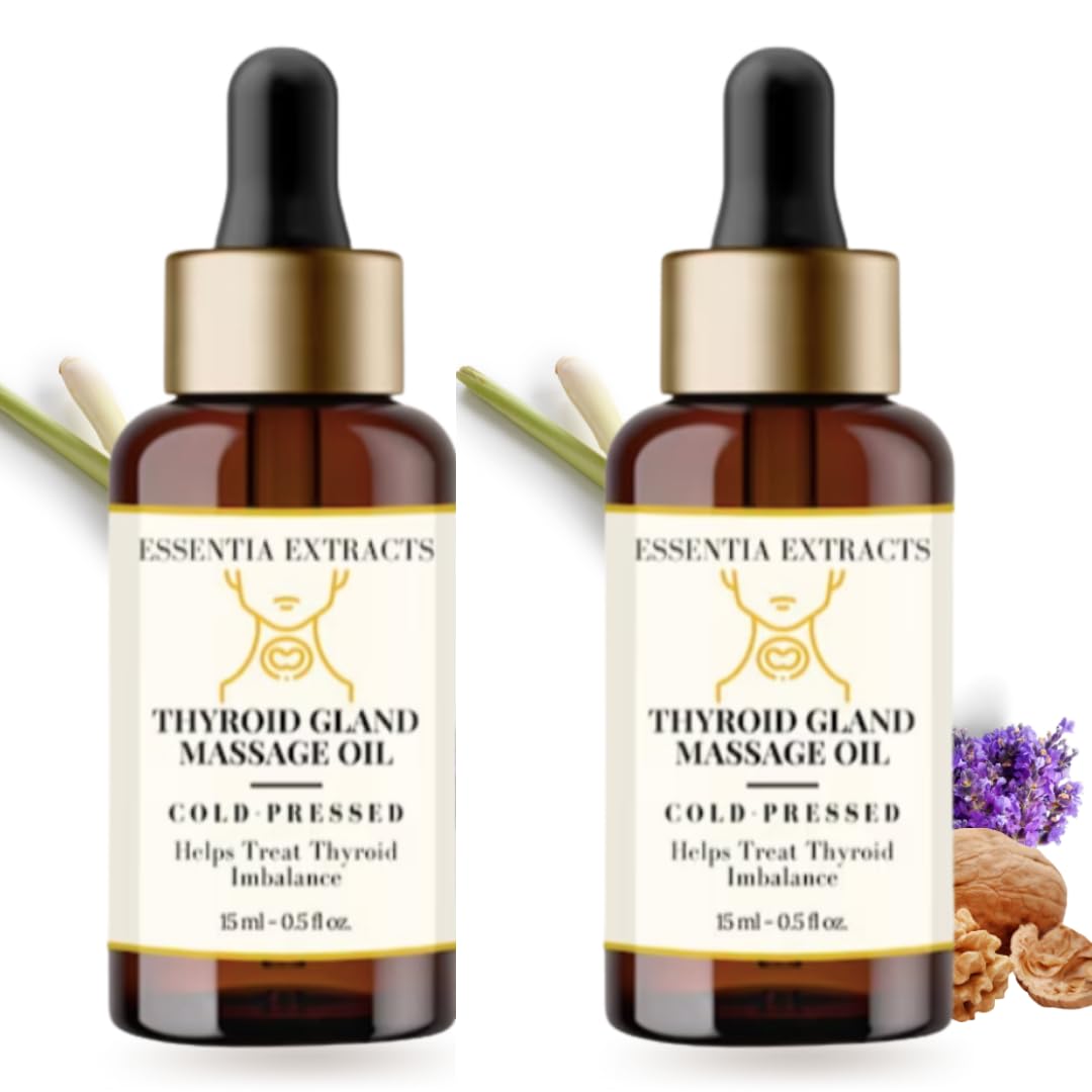 See full amazon price history chart for ESSENTIA EXTRACTS Thyroid Gland Massage Oil | Helps Treat Thyroid Imbalance Naturally | With Cold-Pressed Walnut Oil, Lemongrass, Lavender & Frankincense Essential Oils (30Ml(2 * 15Ml)) ESSENTIA EXTRACTS Thyroid Gland Massage Oil | Helps Treat Thyroid Imbalance Naturally | With Cold-Pressed Walnut Oil, Lemongrass, Lavender & Frankincense Essential Oils (30Ml(2 * 15Ml)) (B0C812Z68R) Amazon Price History, Amazon Price Tracker