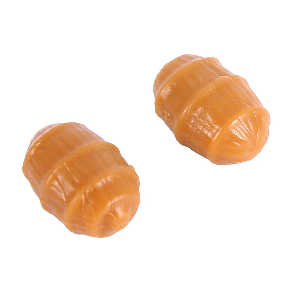Naroote Cebos Flotantes Artificiales de Chufa Emergentes para Pesca de Carpas, 20 Piezas, Plástico Suave, Marrón