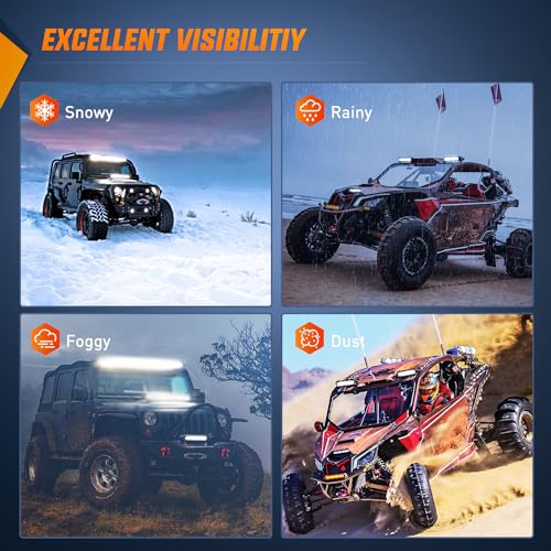 Nilight Led Pods Light Bar Super Slim 2Pcs 7 Inch 30W Spot Driving Fog 3600LM Off Road Lighting for Trucks Pickup SUV ATV UTV Boat 4x4 Van Camper - 2 Style Mounting by Nilight - Image 8
