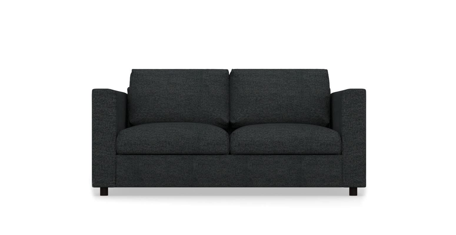 COMFORTLY Sofa Slipcover Replacement Hand Made Compatible with VIMLE Loveseat - Covers ONLY (Heavy Duty - Graphite)