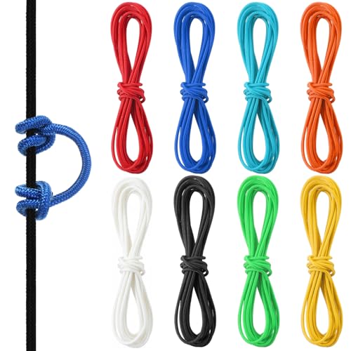 Soulchen 8 Pcs Archery Bow D Loop Rope 10 ft Bow String Release Material Nocking Loop Rope String for Compound Bowstring Archery