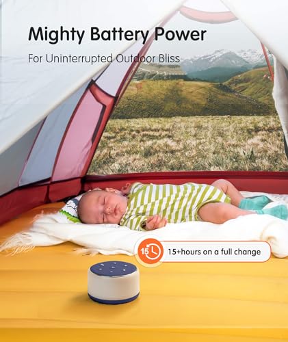 Image of FamiSym Sleep Sound Machine for Babies Kids Adults - Rechargeable White Noise Machine for Sleeping with Night Light, 34 Soothing Sounds, Nursery Decor Baby Lullaby Machine, Registry Gift