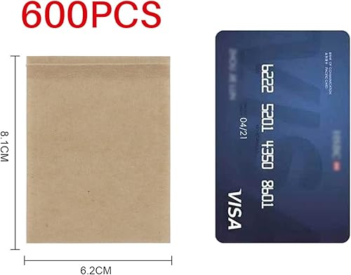 Miniatura 4 de 600 bolsas de té para té de hojas sueltas, bolsas de té vacías para té suelto, bolsas de filtro de té desechables, bolsas de té naturales sin