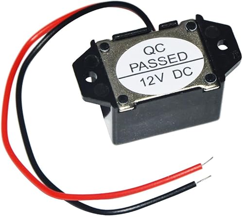 Miniatura 3 de YXQ Mini zumbadores con cables 12V 400Hz más fuerte código morse componentes electrónicos mecánicos, 5 piezas