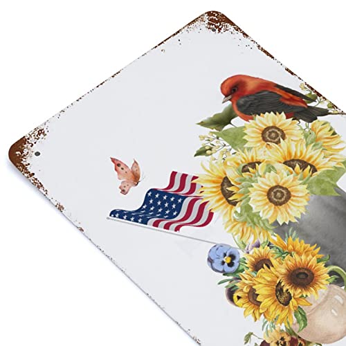 Panneau cardinal tournesol USA plaque commémorative extérieure durable - 5