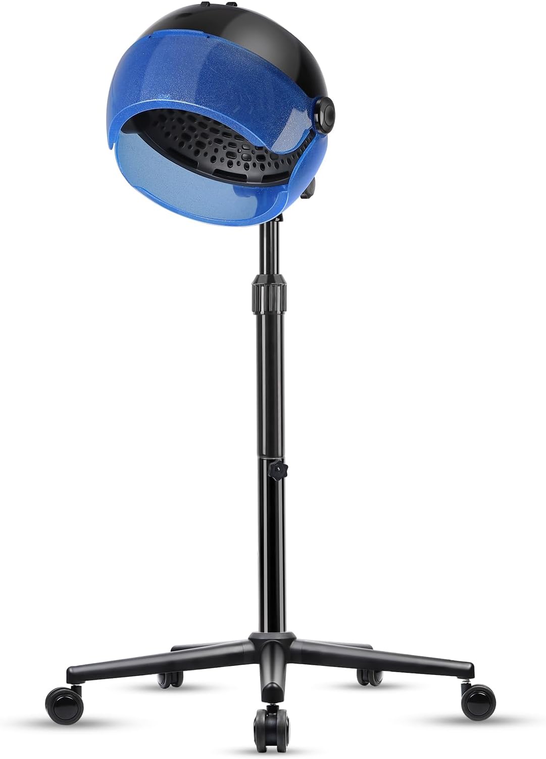 Hooded Hair Dryer, 1500W Standing Hair Dryer with Time Settings, Touch Controls and 3 Temperature Modes, Height Adjustable Ionic Hooded Dryer, Professional Hooded Dryer for Home or Salon Use