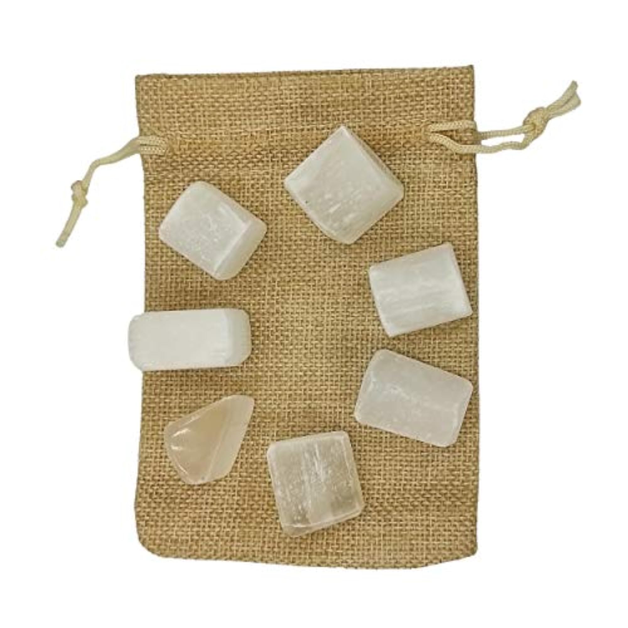 Selenite Tumbled Stones for Vastu Feng Shui