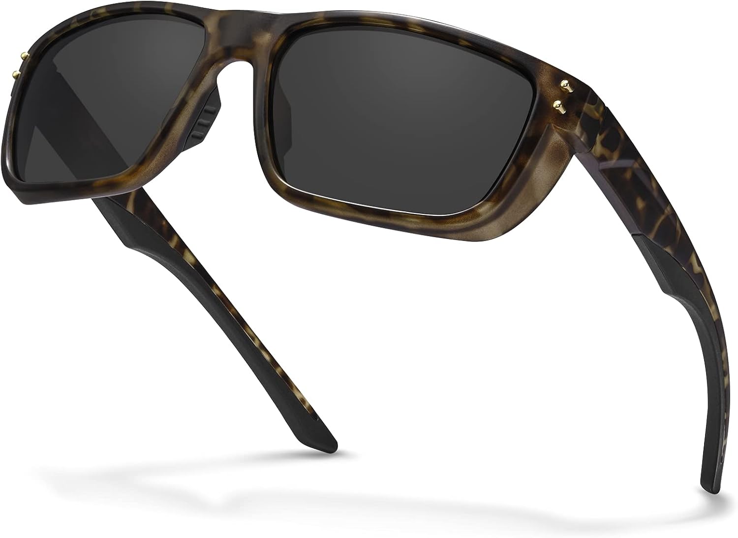 CARFIA Sport Cycling Polarized Sunglasses for Men Driving Fishing Hiking Boating Square Wrapround Glasses