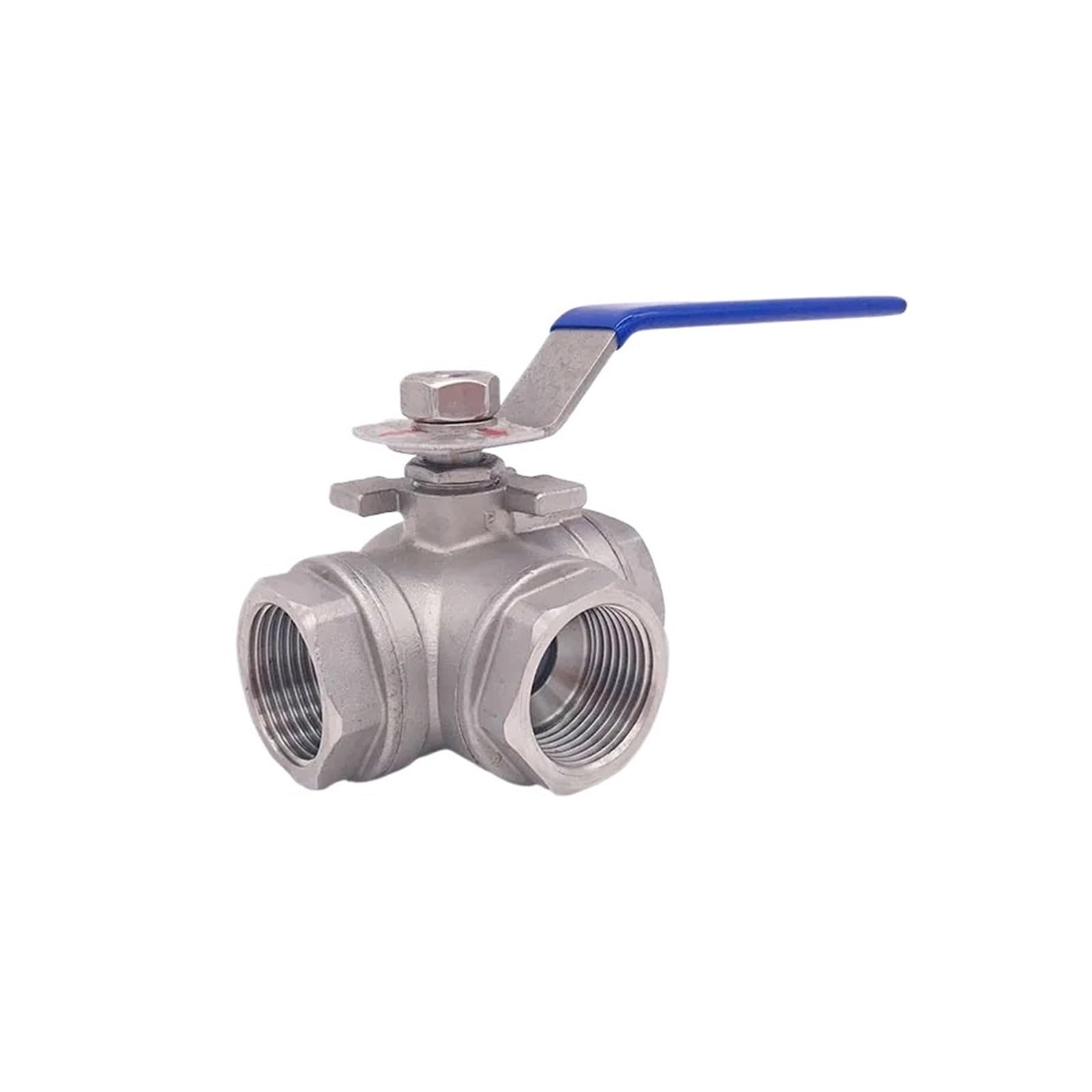 Vanne à boisseau sphérique 3 voies en acier inoxydable SS304 durabler pour tuyauterie DN40