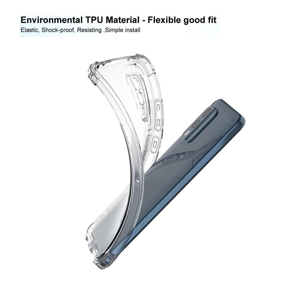 Coque Pour Nokia X30 5G, Souple TPU Bumper étui Ultra Transparent