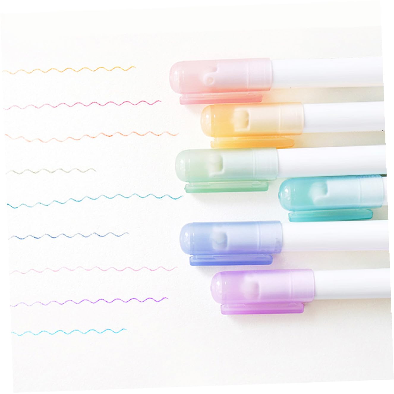 SHINEOFI 12piezas Rotuladores Fluorescentes Para De Notas y Dibujo Marcadores De Surtidos Para Estudiantes y Oficina