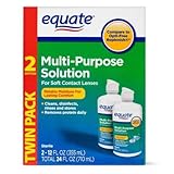 PACK OF 5 - Equate Sterile Multi-Purpose Contact Solution , 12 Oz, 2 Pk