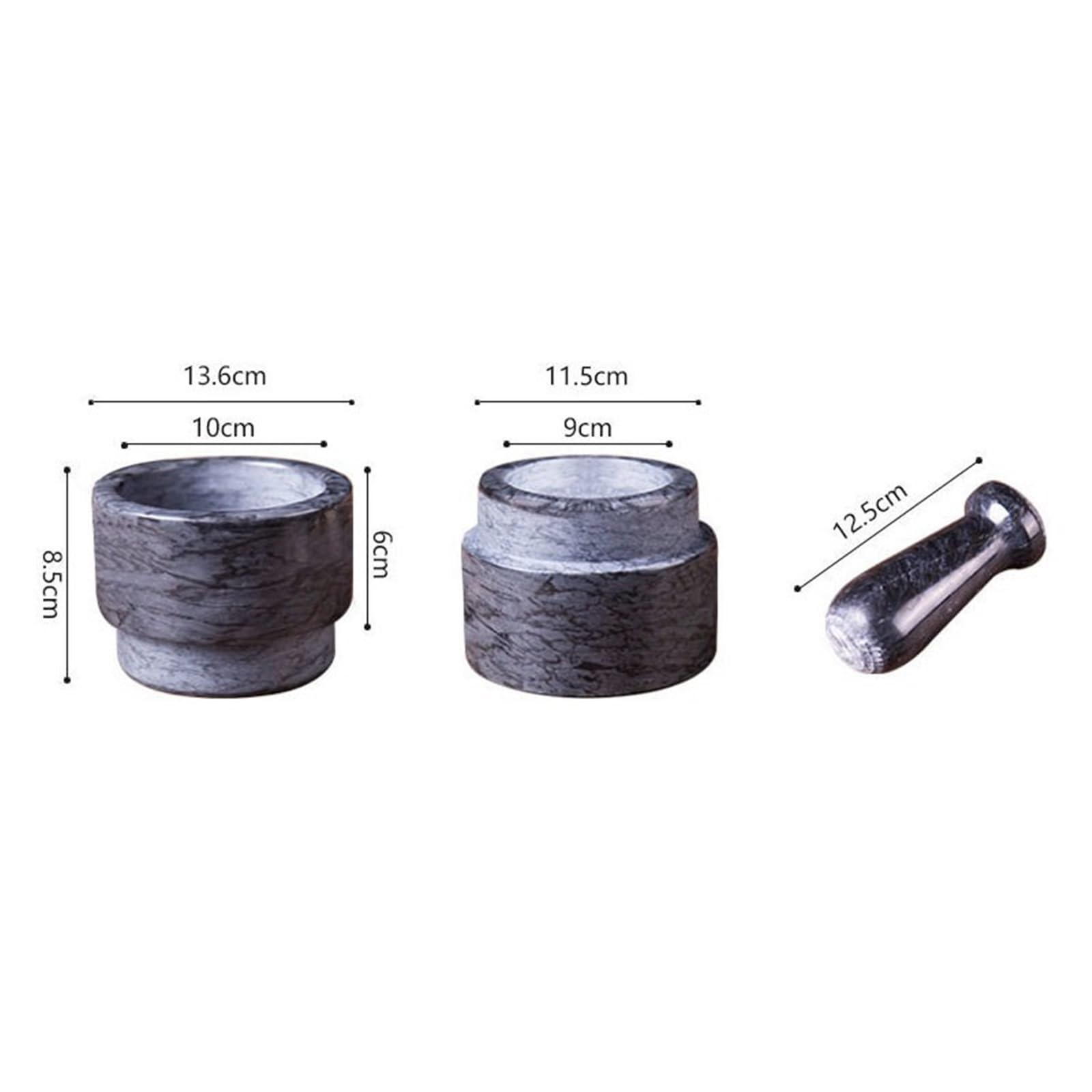 Frottements Ensemble mortier et pilon double face for broyer les épices, salsa, pesto