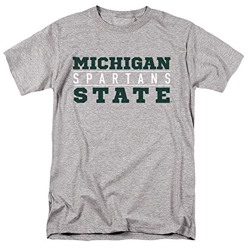 MSU Spartans Michigan State Between The Lines Unisex T-Shirt, Grey, 2XL