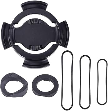 Bike Computer Handlebar Mount Bracket for Polar V650 M450 M460 Cycle Computers, Plastic Cycling Speedometer Holder with Straps and Spacers for Mountain Road Bikes
