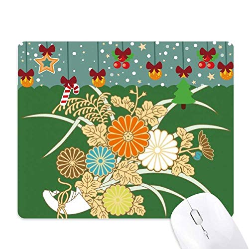 Alfombrilla de ratón con diseño japonés de flores amarillas para dar vida a tu oficina