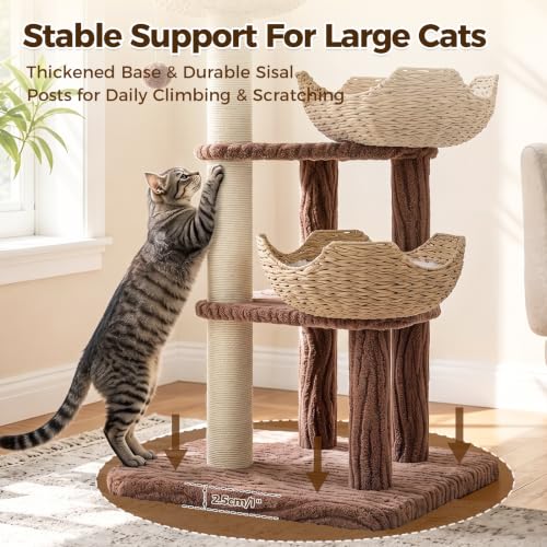 Árbol para gato moderno PAWZ Road con cestas y 44 pulgadas miniatura 5