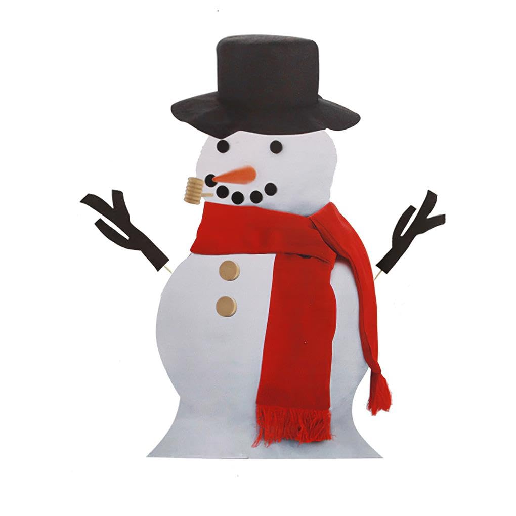 Schneemann-Set, Weihnachts-Kostüm, Urlaubszubehör, Festival-Zubehör, Verkleidungs-Set, verschleißfest, helle Farbe, Cosplay-Requisite, 13-teilig
