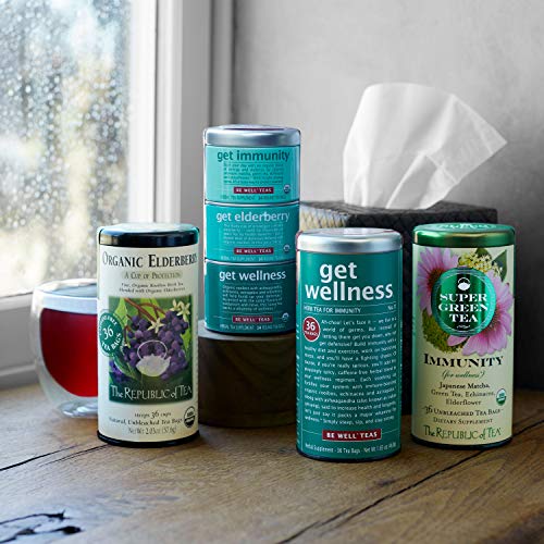 The Republic of Tea Be Well Red Rooibos Tea - Get Wellness - No.11 Herb Tea, 36 Count