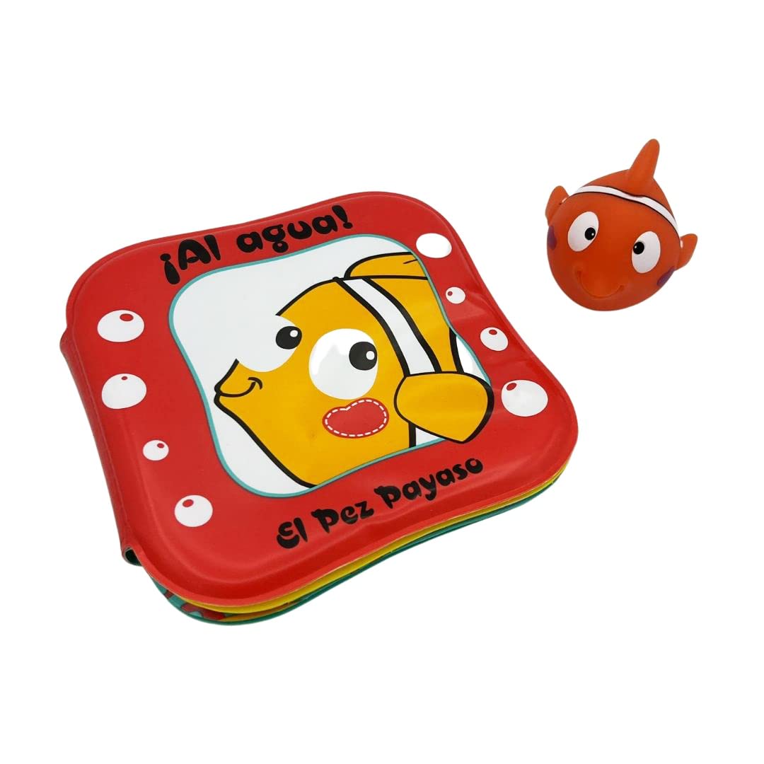 ¡Al agua! - El pez payaso: Un libro de baño para bebés de 0 a 3 años (incluye un cuento y un muñequito SIN AGUJERO para jugar en la bañera) (Pequeñas manitas)