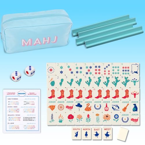 Mini American Mahjong Tile Set Soulchen Cowboy