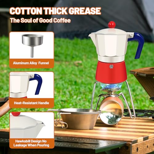 Image of 12 Cup Aluminum Espresso Stovetop Moka Pot Express Coffee Maker Percolator Italian Classic Mocha Coffee Machine for Italian and Cuban Cafe Brewing for Home & Camping 600ml 20oz