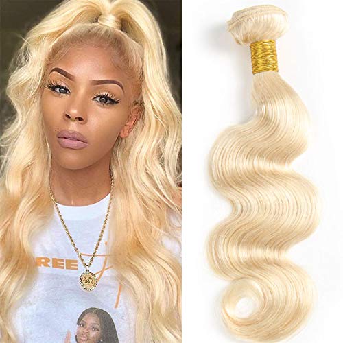 613 Body Wave Human Hair Light Blonde Color Bundles Brazilian Unprocessed Body Weave Human hair Extensions 100g/Bundle 3-4bundles can be full head(bundle,24")