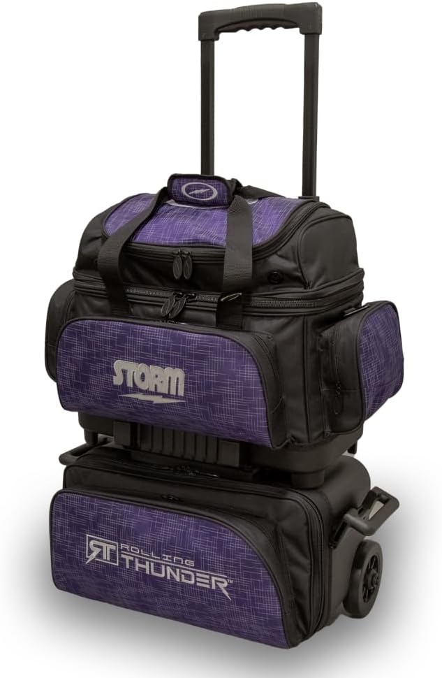 Storm 4 Ball Rolling Thunder Bowling Bag- Abstract Purple/Black