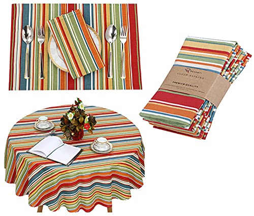 Bundle de servilletas de tela Ruvanti 18x18 6 unidades miniatura 1